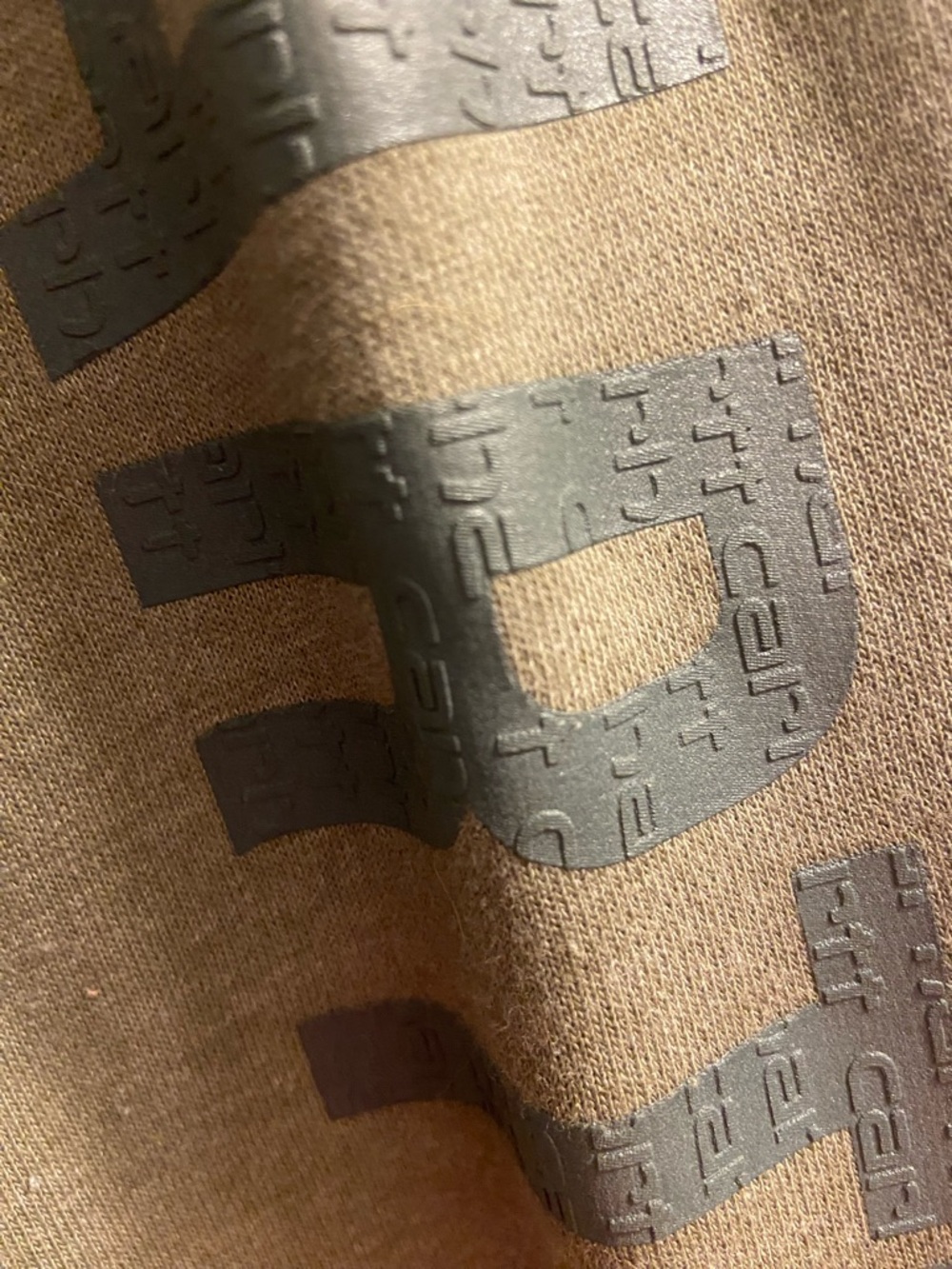 Carhartt Olive Crewneck Sweatshirt with Sleeve Logo - Picture 4 of 7